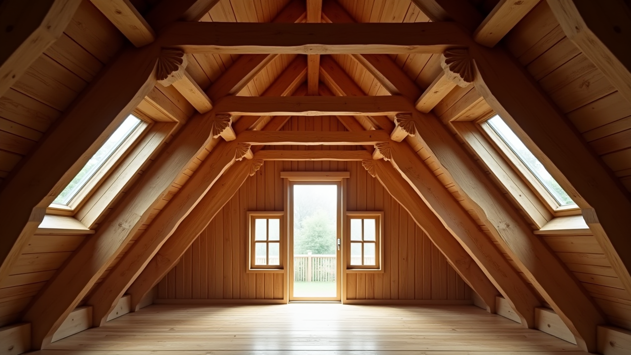 Charpente bois interieur