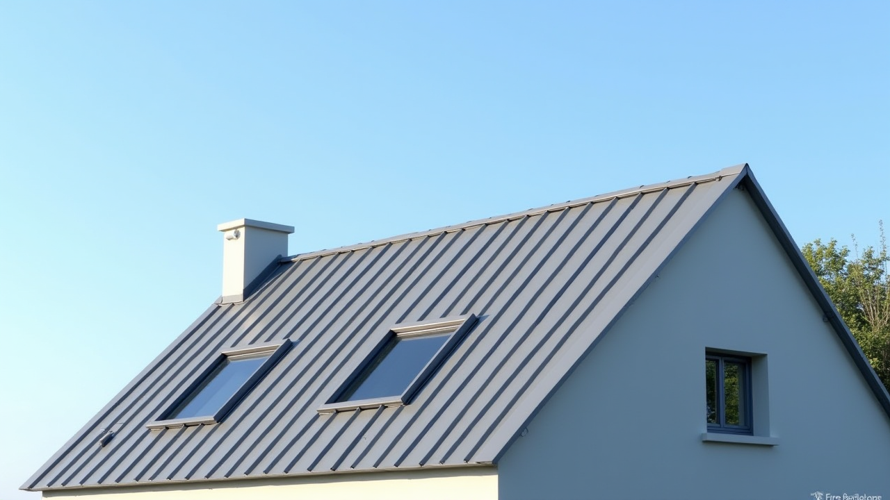 Toiture zinc moderne